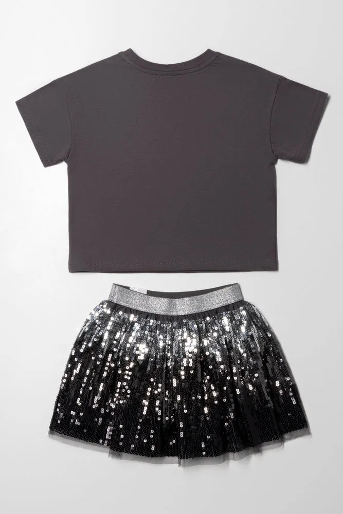 Barbie Sequin Set Dark Grey sold by Ackermas product image thumbnail 4