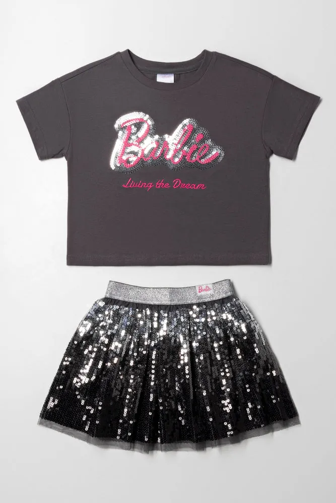 Barbie Sequin Set Dark Grey sold by Ackermas