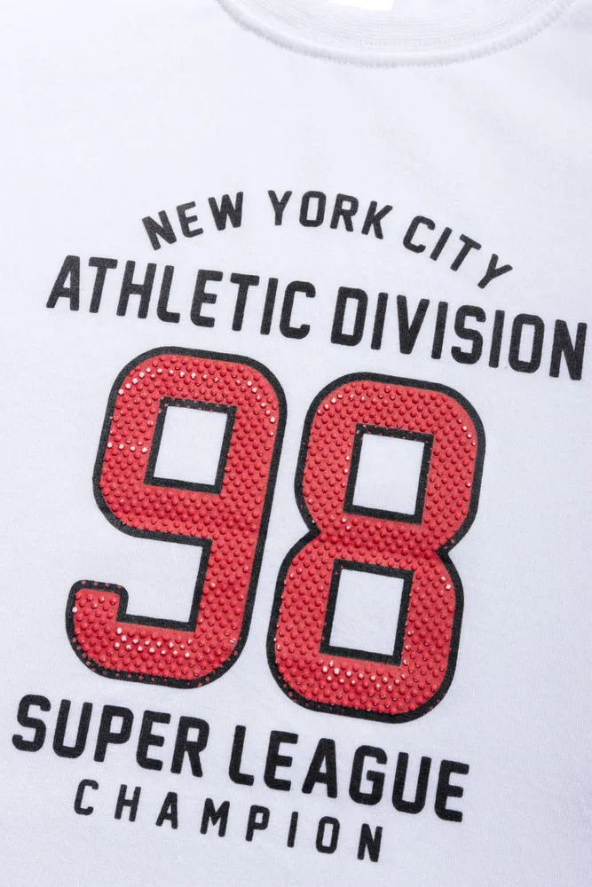 Zipper Detail Styled T-Shirt White sold by Ackermas product image thumbnail 2