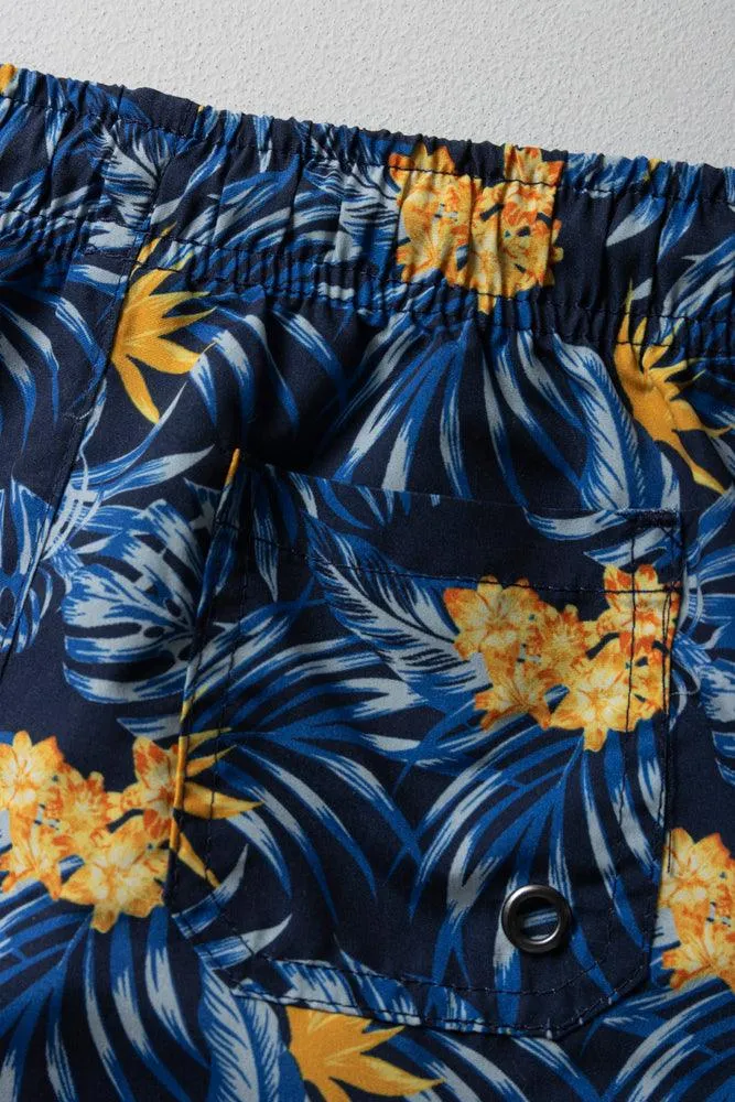 Tropical Swim Shorts Navy sold by Ackermas product image thumbnail 3