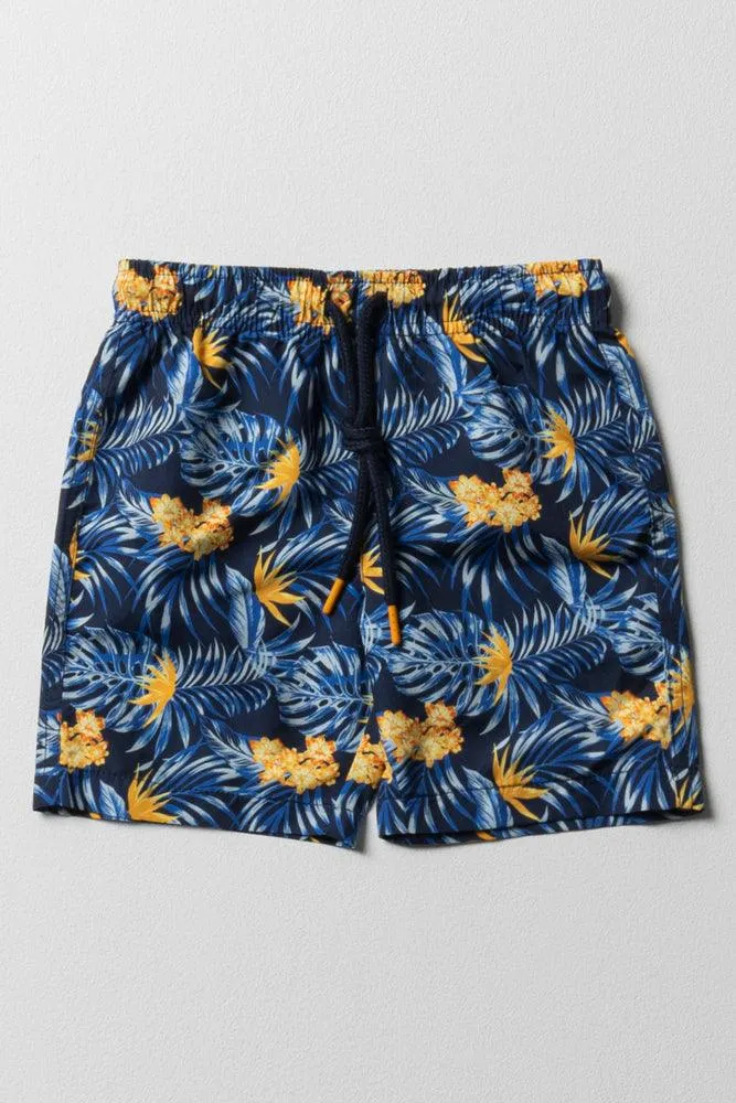 Tropical Swim Shorts Navy sold by Ackermas
