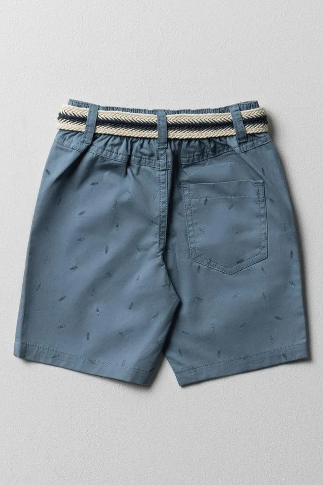 Belted Chino Shorts Blue sold by Ackermas product image thumbnail 4