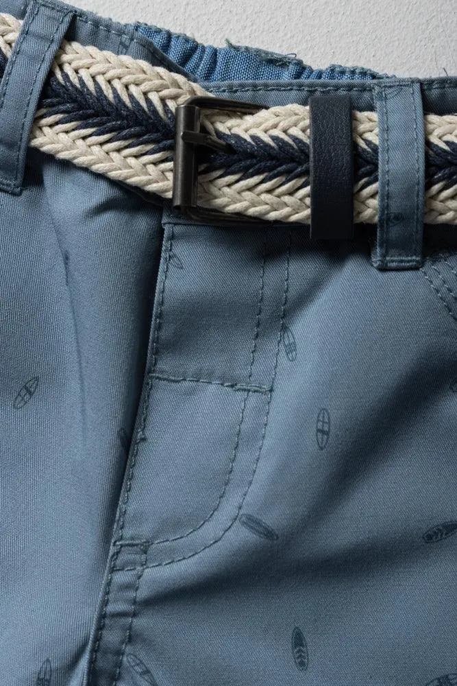 Belted Chino Shorts Blue sold by Ackermas product image thumbnail 2