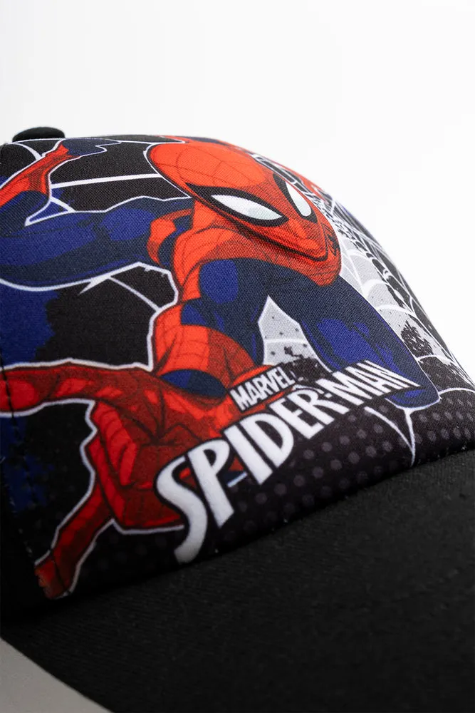Spider-Man Peak Cap Black sold by Ackermas product image thumbnail 3