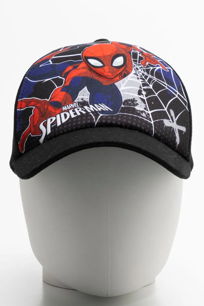 Spider-Man Peak Cap Black sold by Ackermas