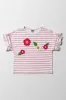Stripe Flower T-Shirt Red sold by Ackermas
