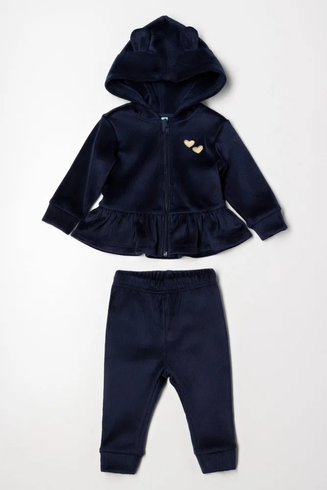 Hooded Tracksuit Navy sold by Ackermas
