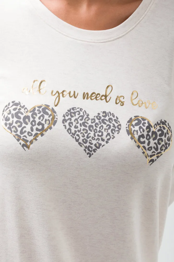 Long Sleeve Sleepshirt Natural sold by Ackermas product image thumbnail 4