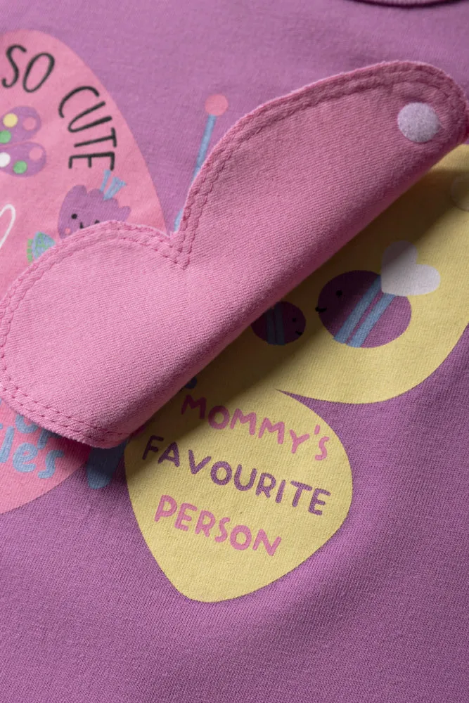 Flutter Sleeve T-Shirt Purple sold by Ackermas product image thumbnail 3