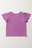 Flutter Sleeve T-Shirt Purple sold by Ackermas