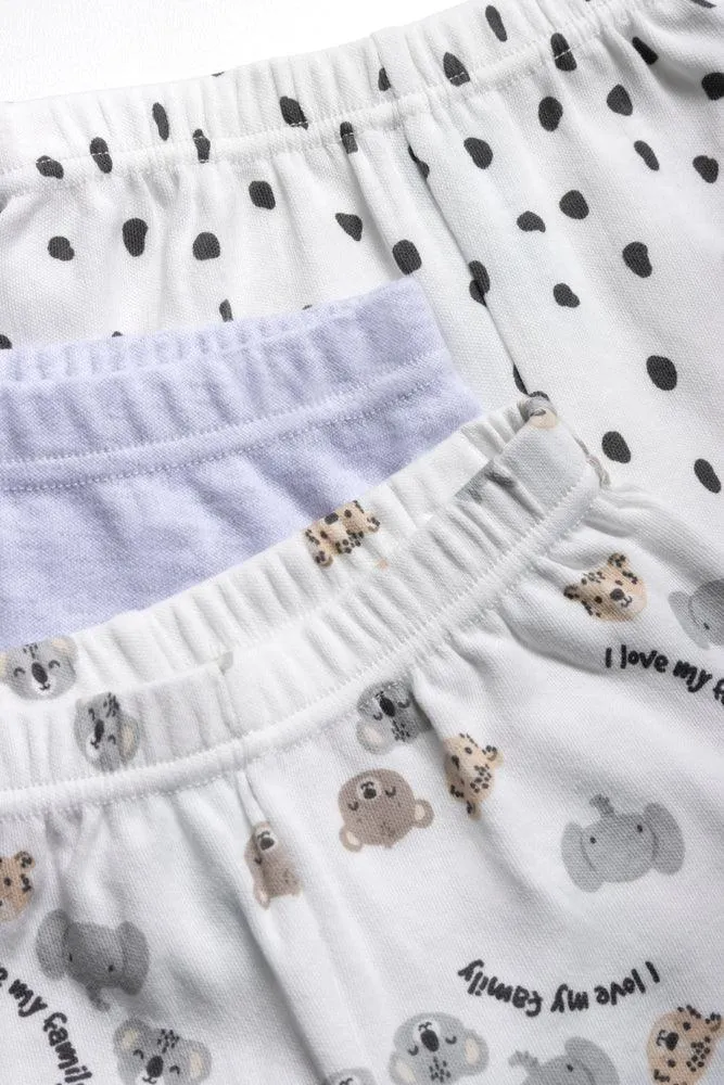 3 Pack Leggings Grey & Cream sold by Ackermas product image thumbnail 2