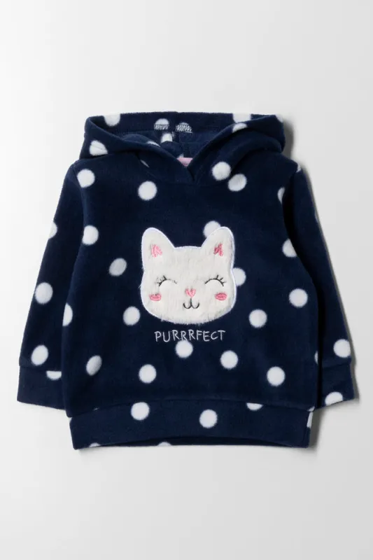 Fleece Hoodie Navy sold by Ackermas