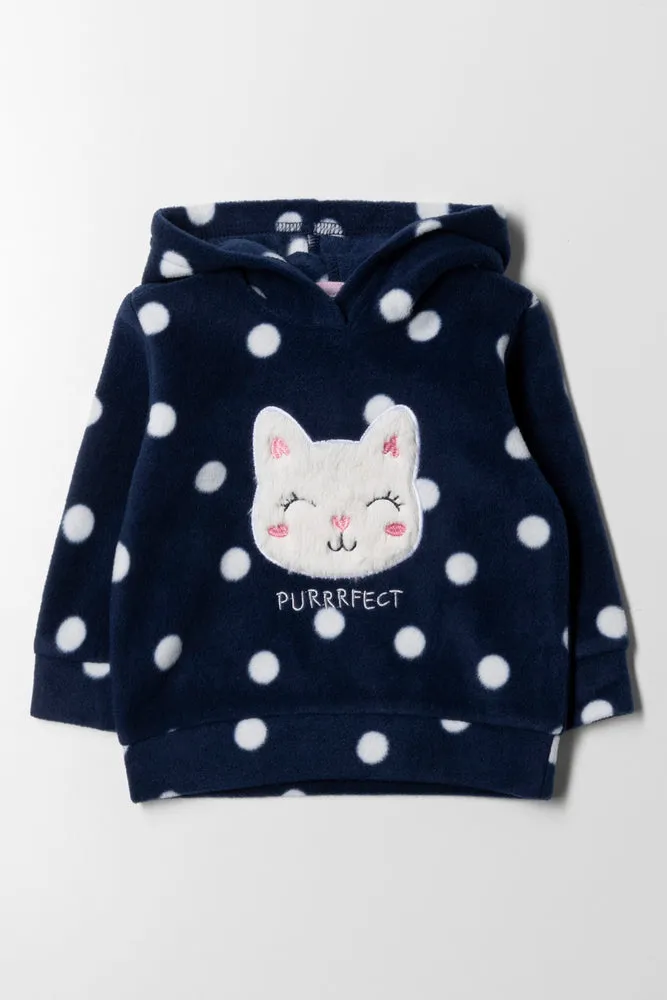 Fleece Hoodie Navy sold by Ackermas