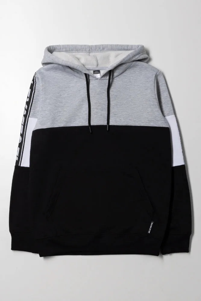 Colourblock Hoodie Black sold by Ackermas