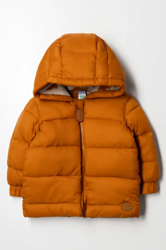 Puffer Jacket Burnt Orange sold by Ackermas