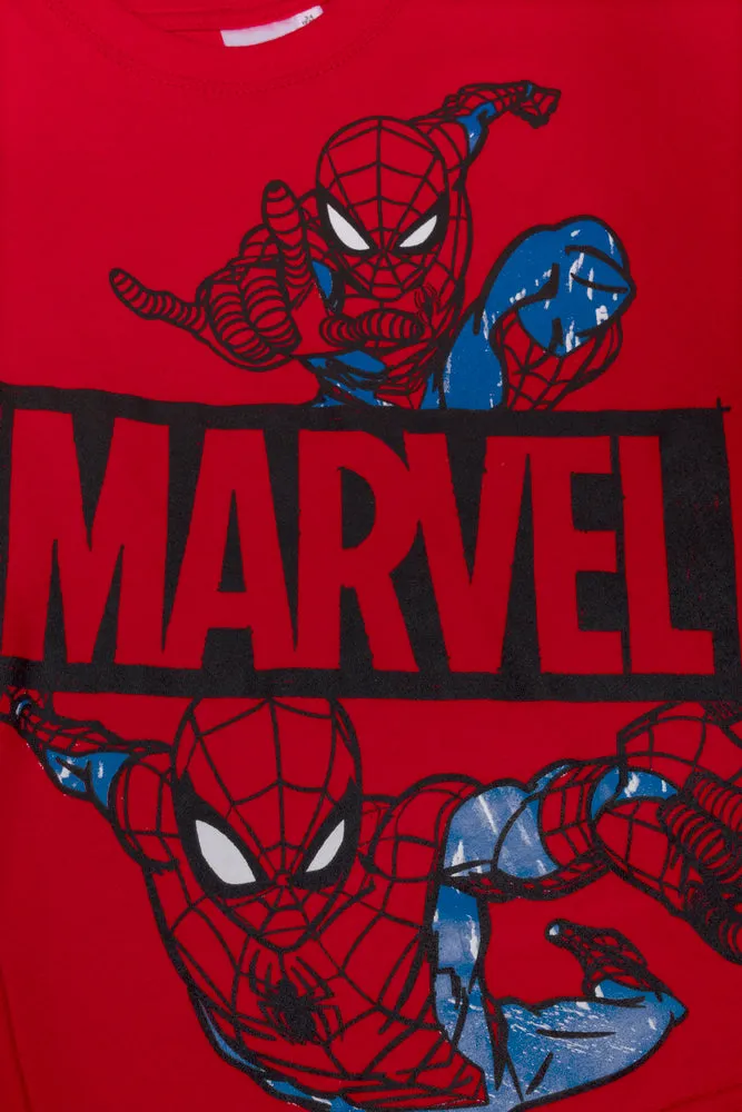 Spider-Man Long Sleeve T-Shirt Red sold by Ackermas product image thumbnail 2