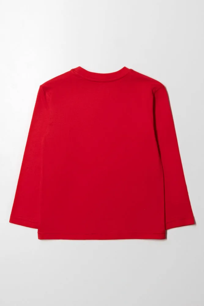 Spider-Man Long Sleeve T-Shirt Red sold by Ackermas product image thumbnail 3