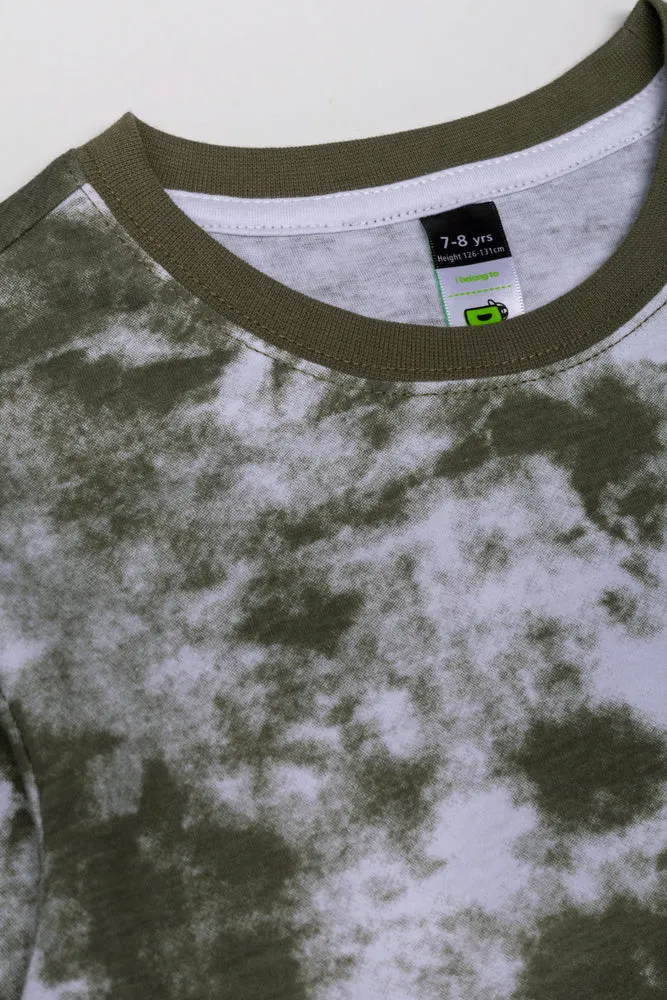 2 Pack Dinosaur Long Sleeve T-Shirts Black And Green sold by Ackermas product image thumbnail 3