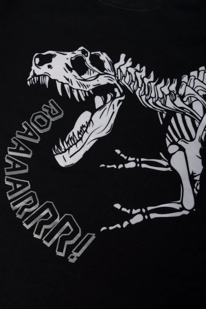 2 Pack Dinosaur Long Sleeve T-Shirts Black And Green sold by Ackermas product image thumbnail 2