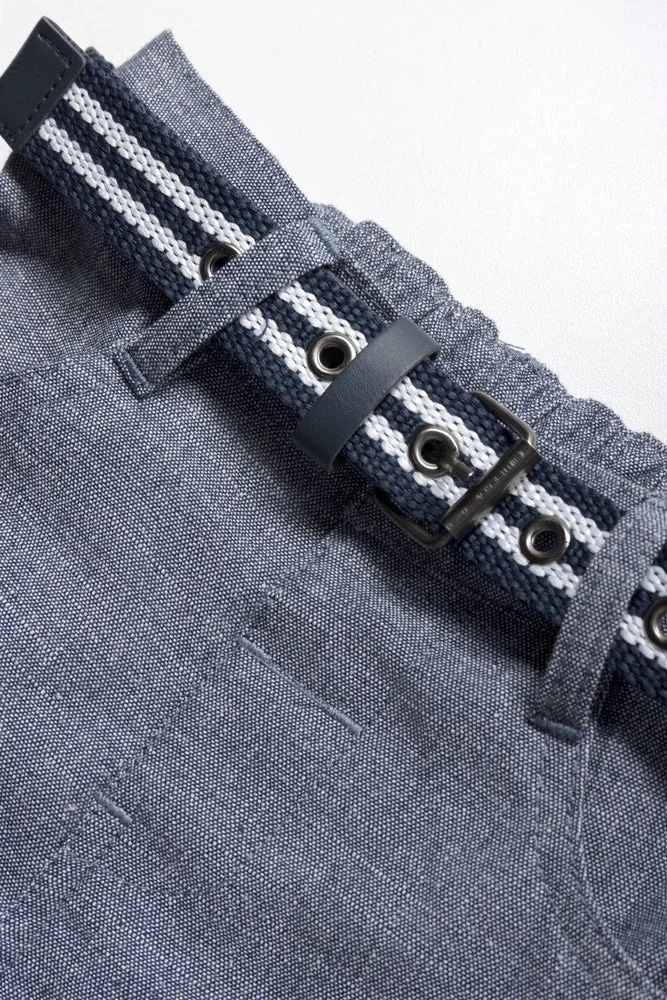 Belted Chino Shorts Blue sold by Ackermas product image thumbnail 2