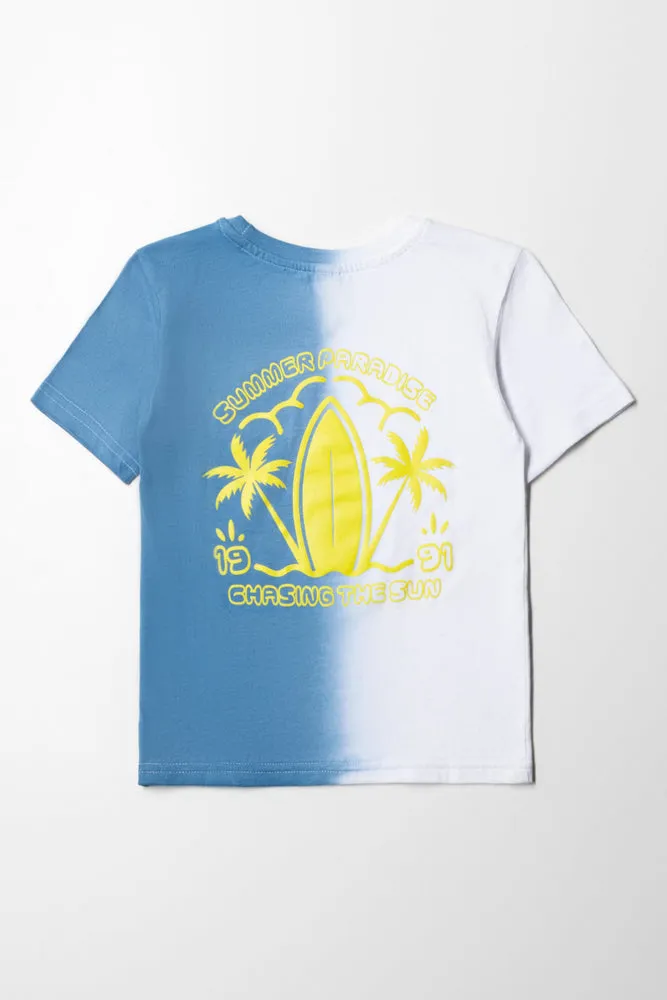 Short Sleeve T-Shirt Blue sold by Ackermas product image thumbnail 3