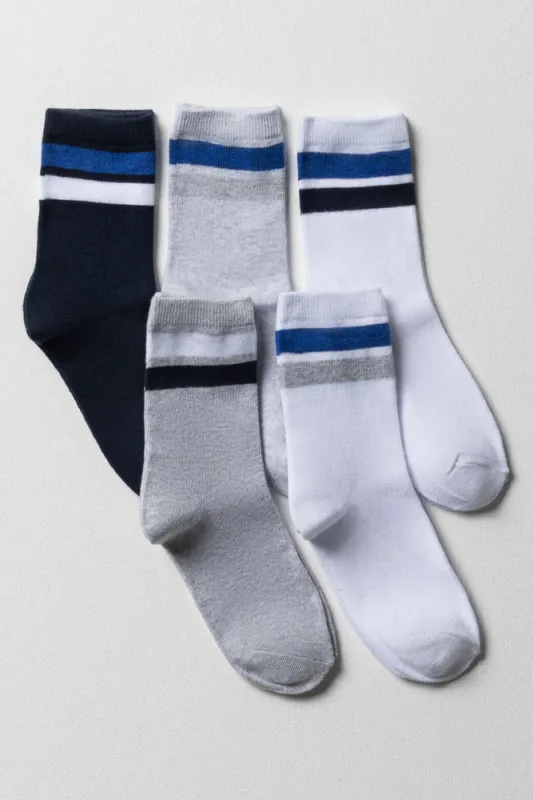 5 Pack Socks Blue sold by Ackermas