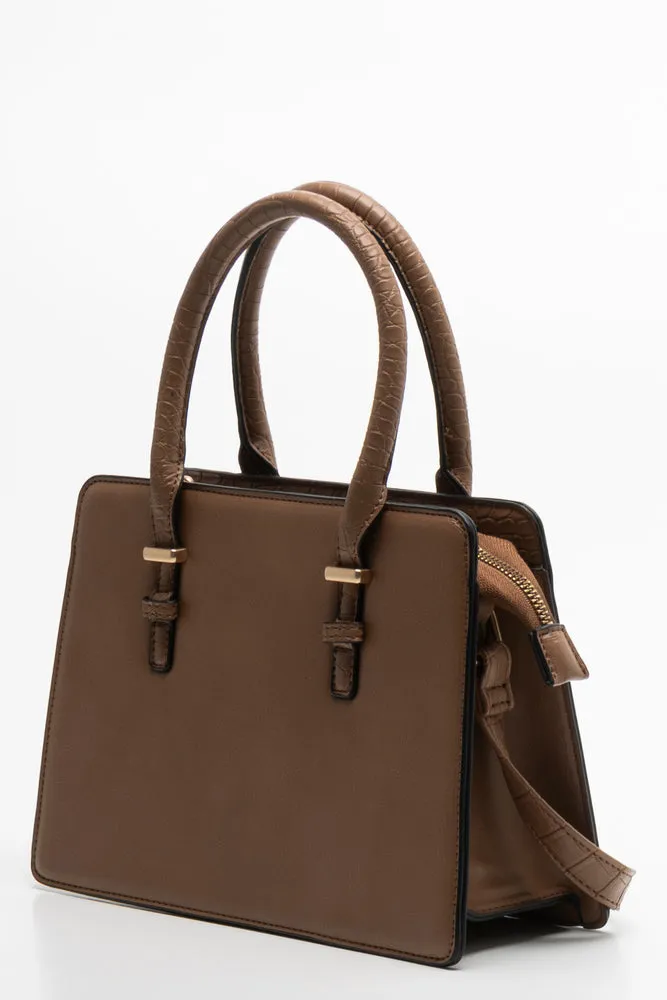 Mini Handbag With Handles And Strap Brown sold by Ackermas product image thumbnail 2