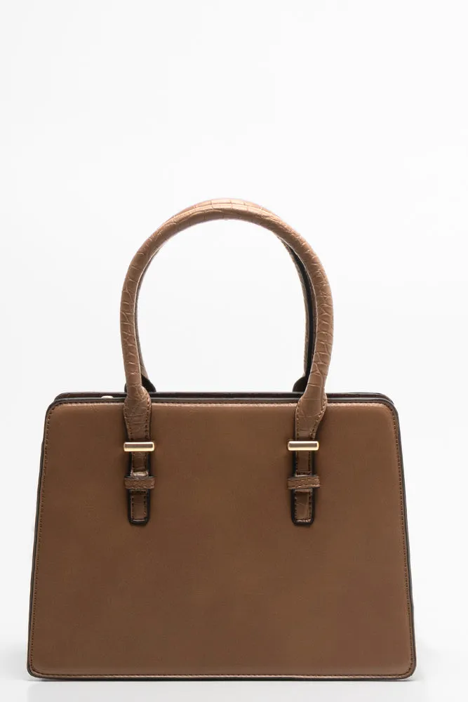 Mini Handbag With Handles And Strap Brown sold by Ackermas