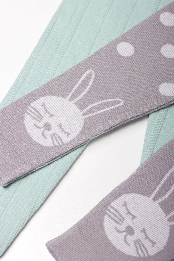 2 Pack Cable Leggings Light Green And Grey sold by Ackermas product image thumbnail 2