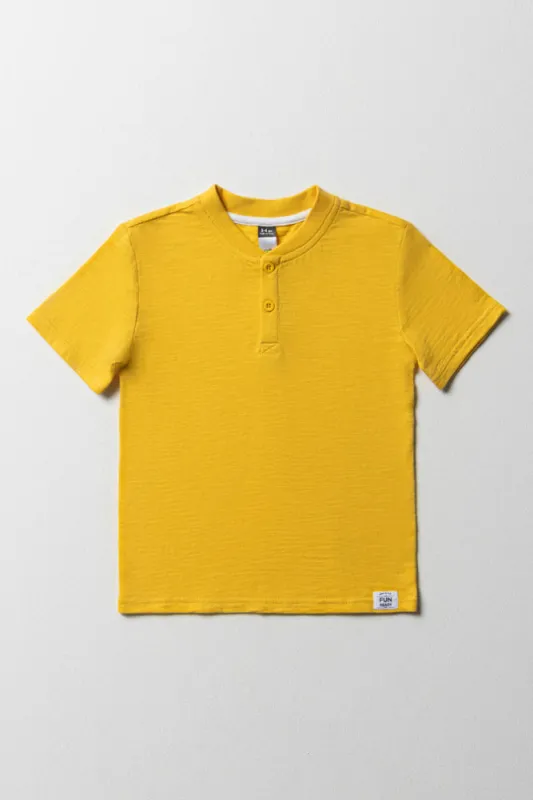 Short Sleeve T-Shirt Yellow sold by Ackermas
