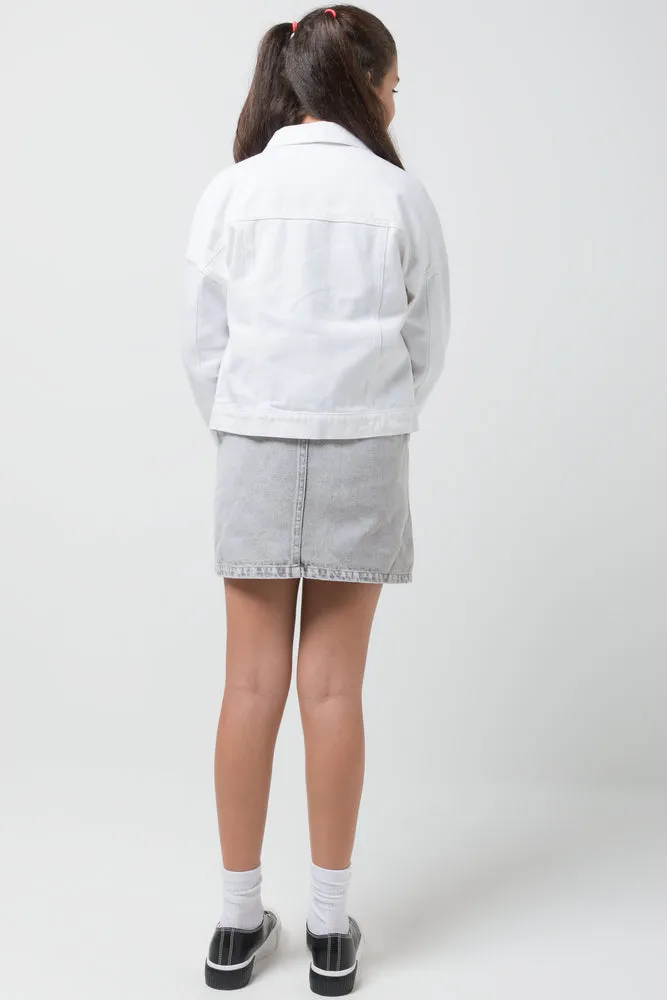 Denim Jacket White sold by Ackermas product image thumbnail 3