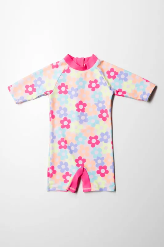 Flower Swimsuit Pink sold by Ackermas