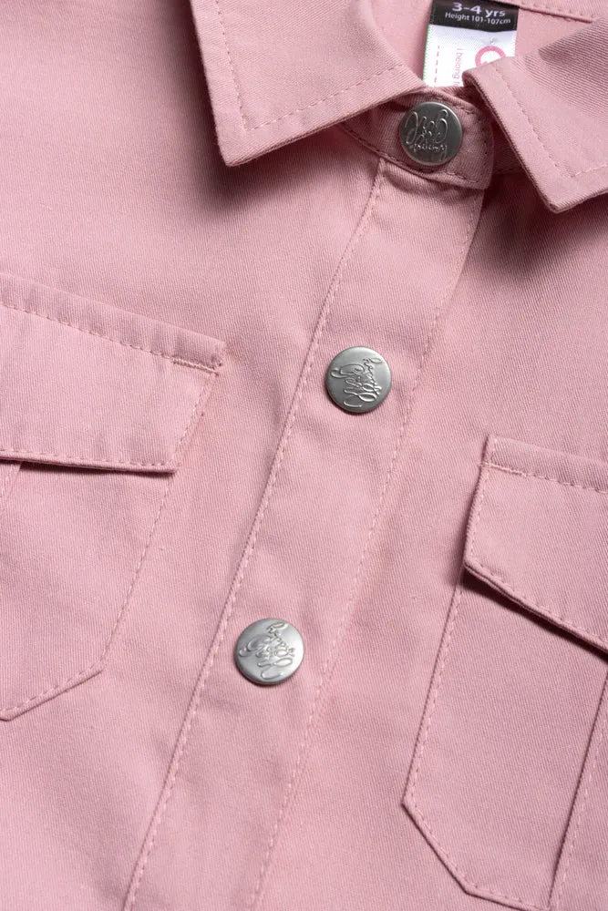 Twill Utility Dress Dusty Pink sold by Ackermas product image thumbnail 2