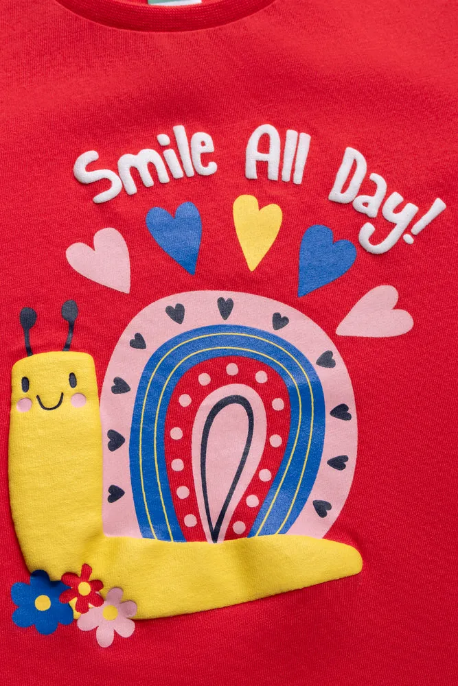 Relaxed Fit Tee- Bright Red sold by Ackermas product image thumbnail 2