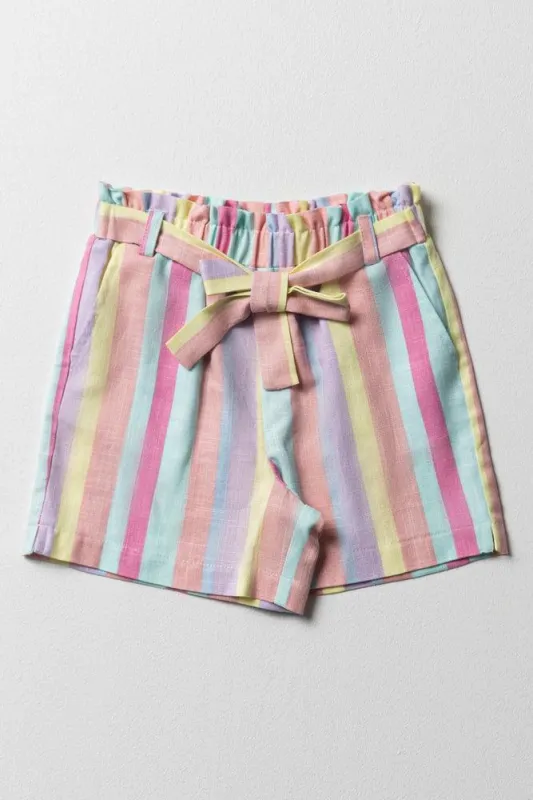 Stripe Shorts Multi sold by Ackermas
