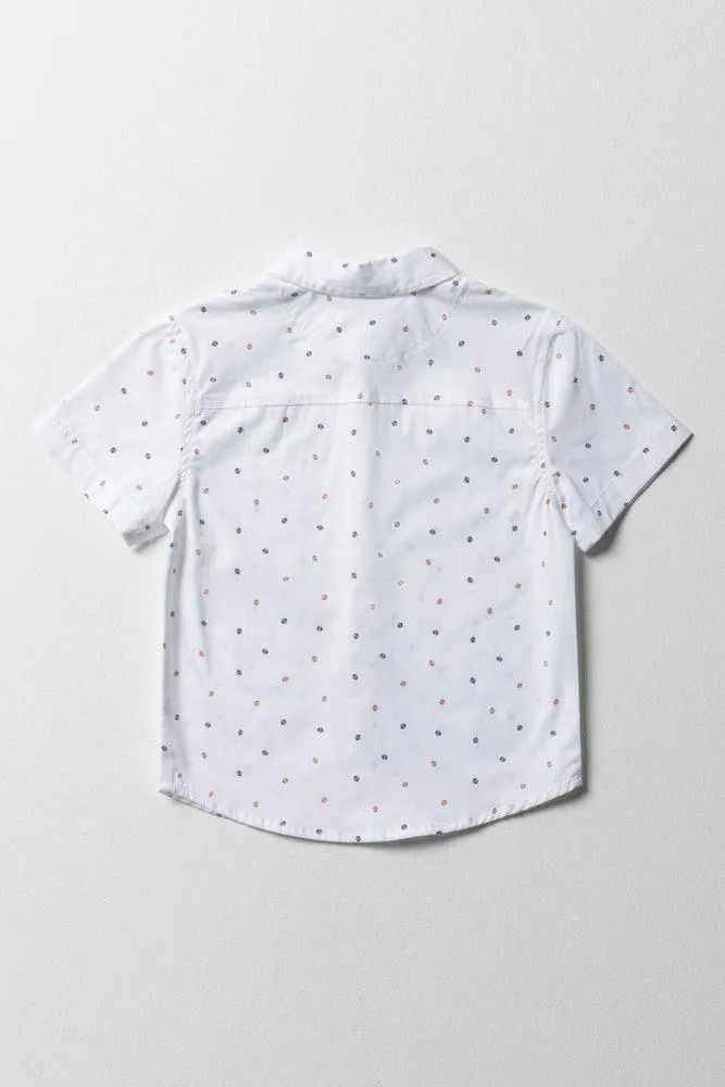 Short Sleeve Shirt White sold by Ackermas product image thumbnail 3