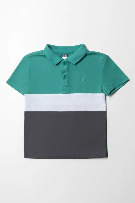 Colourblock Golfer Jade Green sold by Ackermas