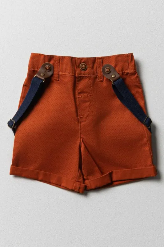 Woven Chino Short With Suspenders sold by Ackermas