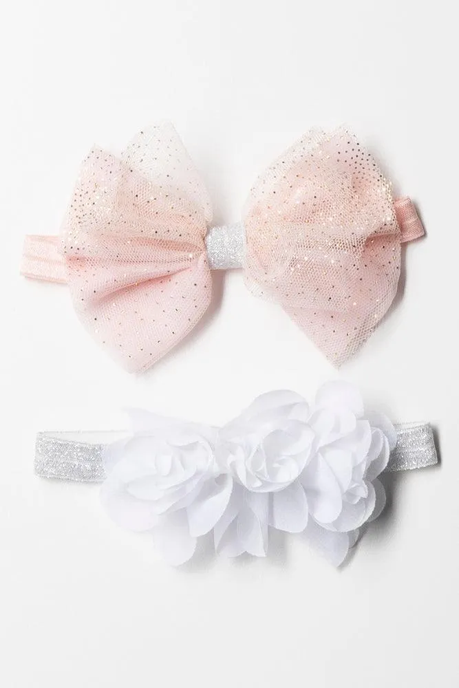 2 Pack Headband Occasion Peach And White sold by Ackermas