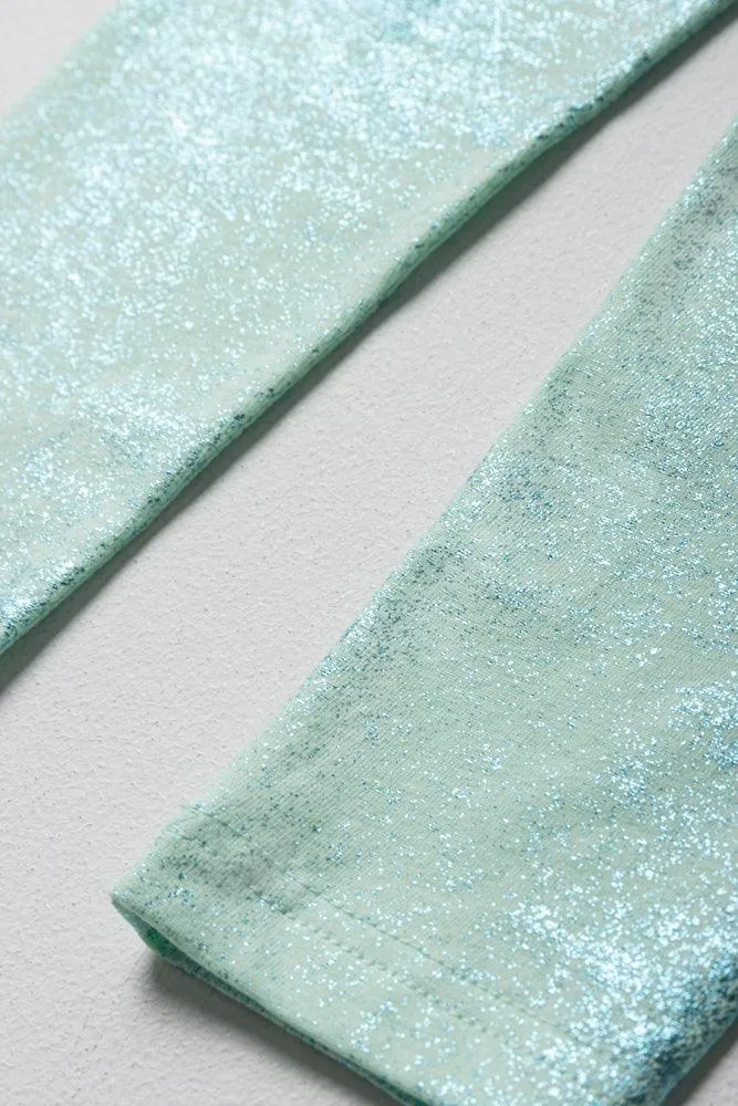 Glitter Leggings Aqua sold by Ackermas product image thumbnail 2