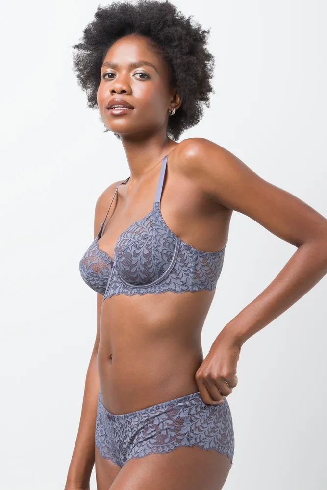 2 Pack Non Padded Underwire Bra Blue & Grey sold by Ackermas product image thumbnail 3