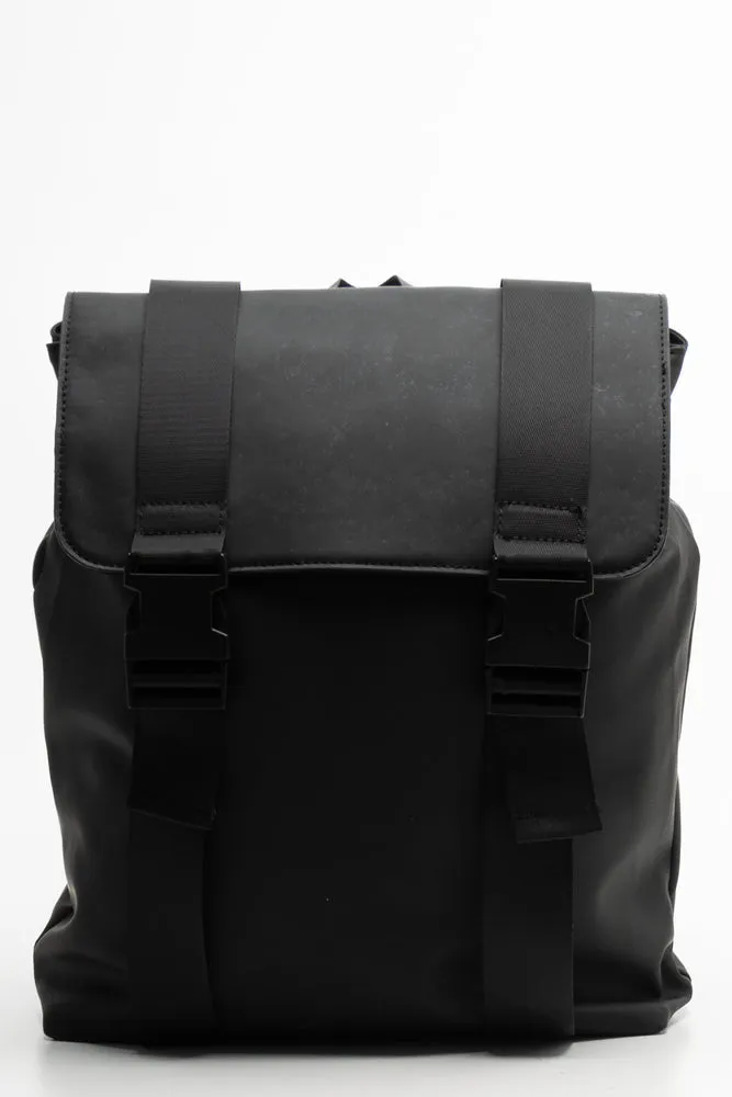 Fold Over Back Pack Black sold by Ackermas