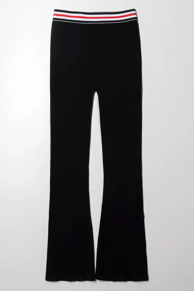Seamless Flare Leggings Black sold by Ackermas product image thumbnail 4