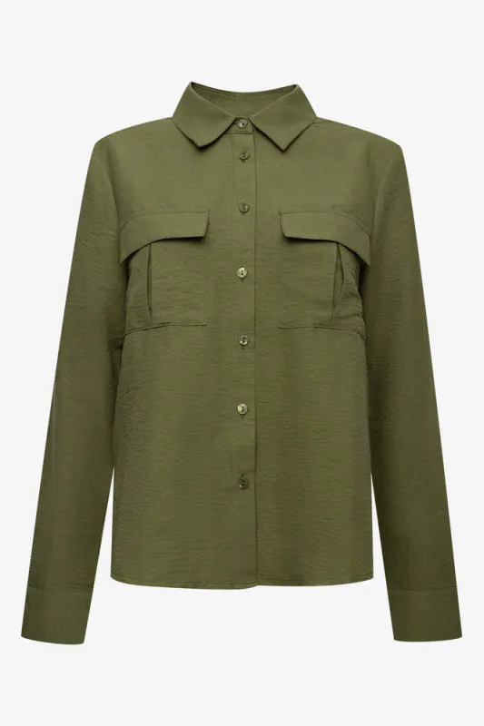 Utility Shirt Green sold by Ackermas