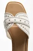 Studded Sandal Cream sold by Ackermas