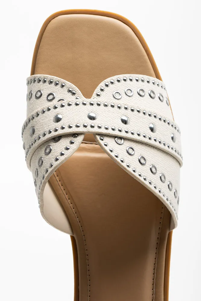Studded Sandal Cream sold by Ackermas product image thumbnail 5