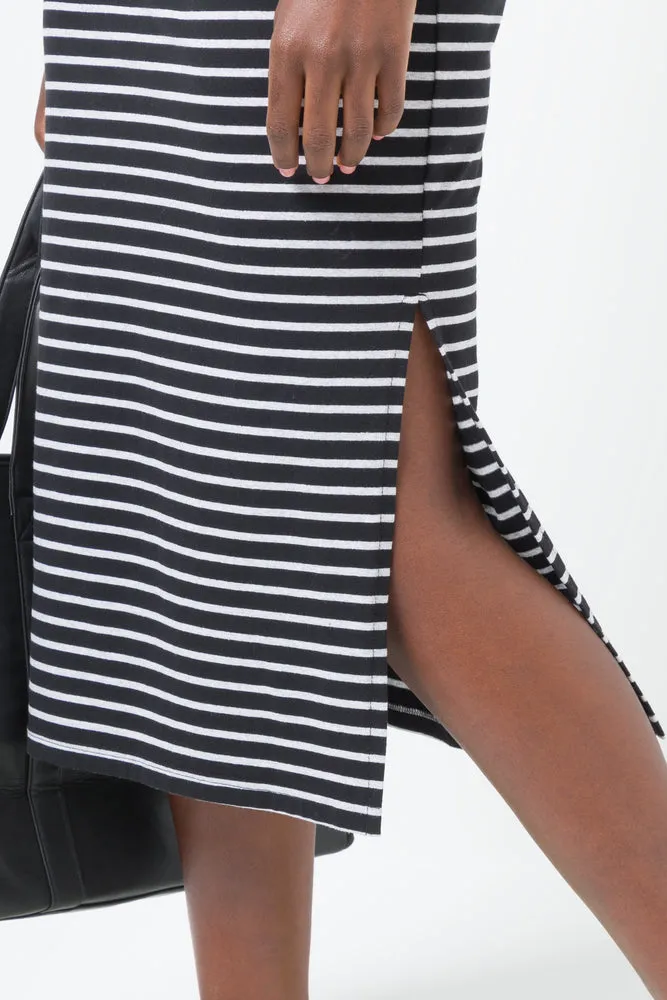Stripe Bodycon Dress Black And White sold by Ackermas product image thumbnail 4