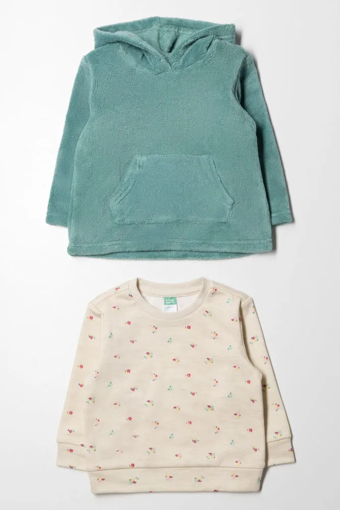 2 Pack Hood and Crew Combo Blue & Natural sold by Ackermas