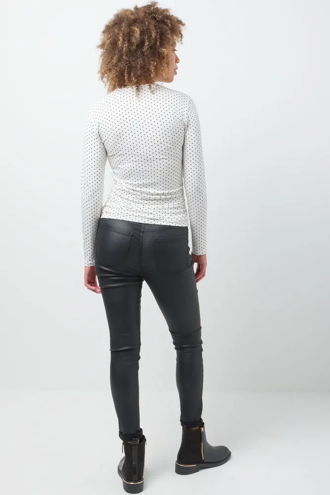 Long Sleeve Top White And Black sold by Ackermas product image thumbnail 3
