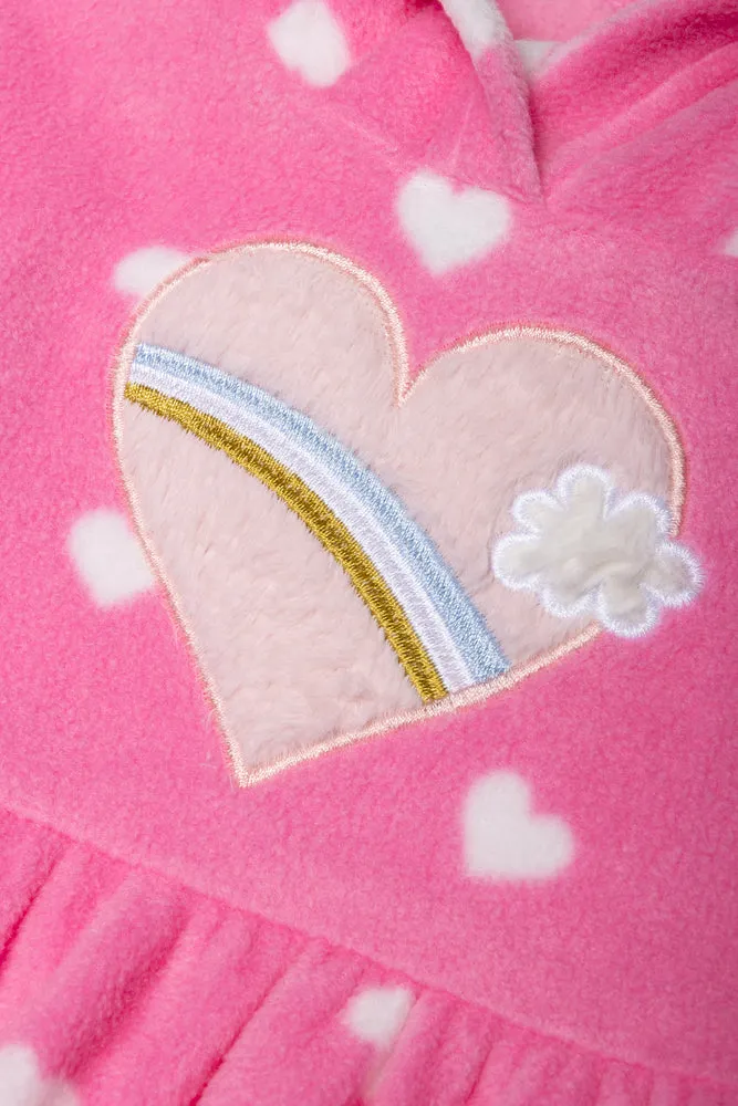 Fleece Hooded Dress Pink sold by Ackermas product image thumbnail 2